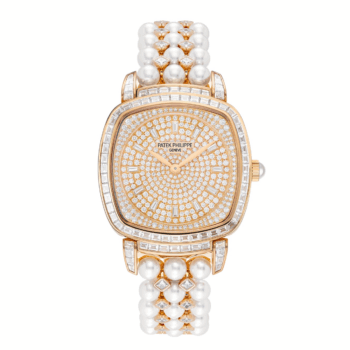 Patek Philippe Gondolo 7042/100R-010 Paved Diamonds Dial Rose Gold Watch
