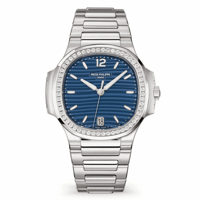 Patek Philippe Nautilus 7118/1200A-001 stainless steel watch, blue opaline dial