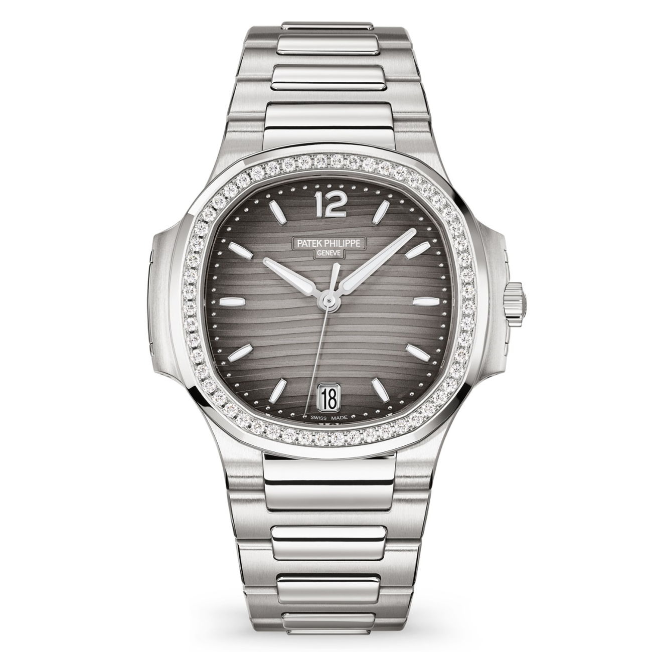 Patek Philippe Nautilus 7118-1200A-011 Gray opaline Dial Stainless Steel Watch
