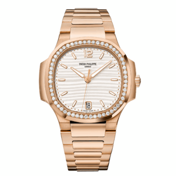 Patek Philippe Nautilus 7118/1200R-001 Silvery Opaline Dial Rose gold Watch