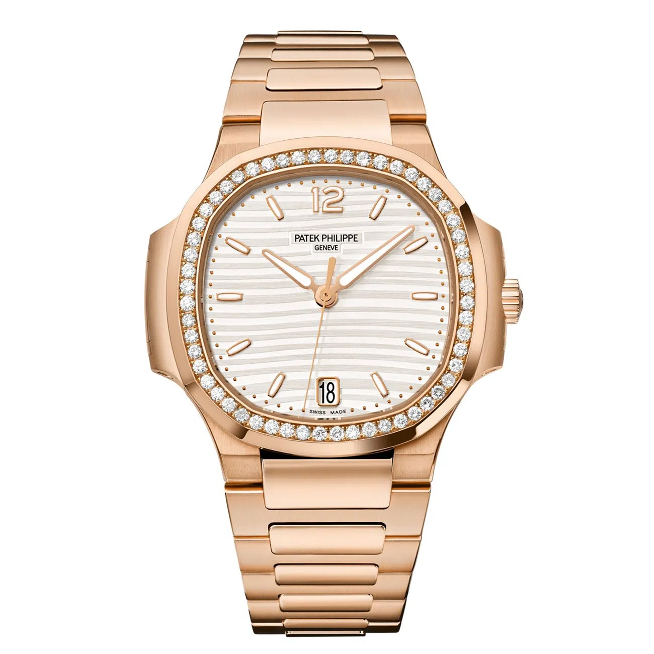 Patek Philippe Nautilus 7118/1200R-001 Rose Gold Watch White Dial