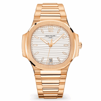Patek Philippe Nautilus 7118/1R-001 Silvery opaline Dial Rose gold Watch