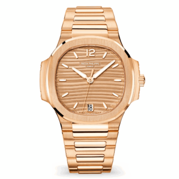Patek Philippe Nautilus 7118/1R-010 Golden brown opaline Dial Rose gold Watch