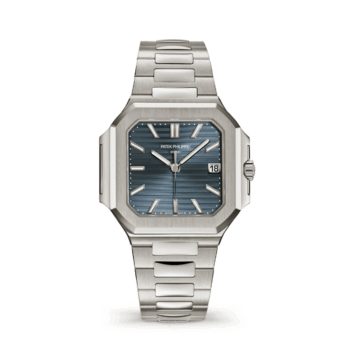 Patek Philippe Cubitus 7128/1G-001 Sunburst Blue-gray Dial White Gold Watch