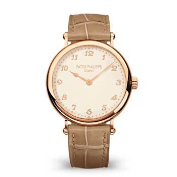 Patek Philippe Calatrava 7200R-001 Silvery grained Dial Rose gold Watch