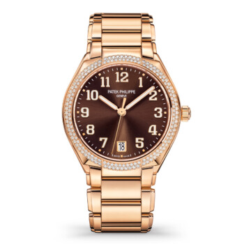 Patek Philippe Twenty-4 7300/1200R-001 rose gold watch, brown sunburst dial