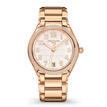 Patek Philippe Twenty-4 7300/1200R-010 rose gold watch, silver dial