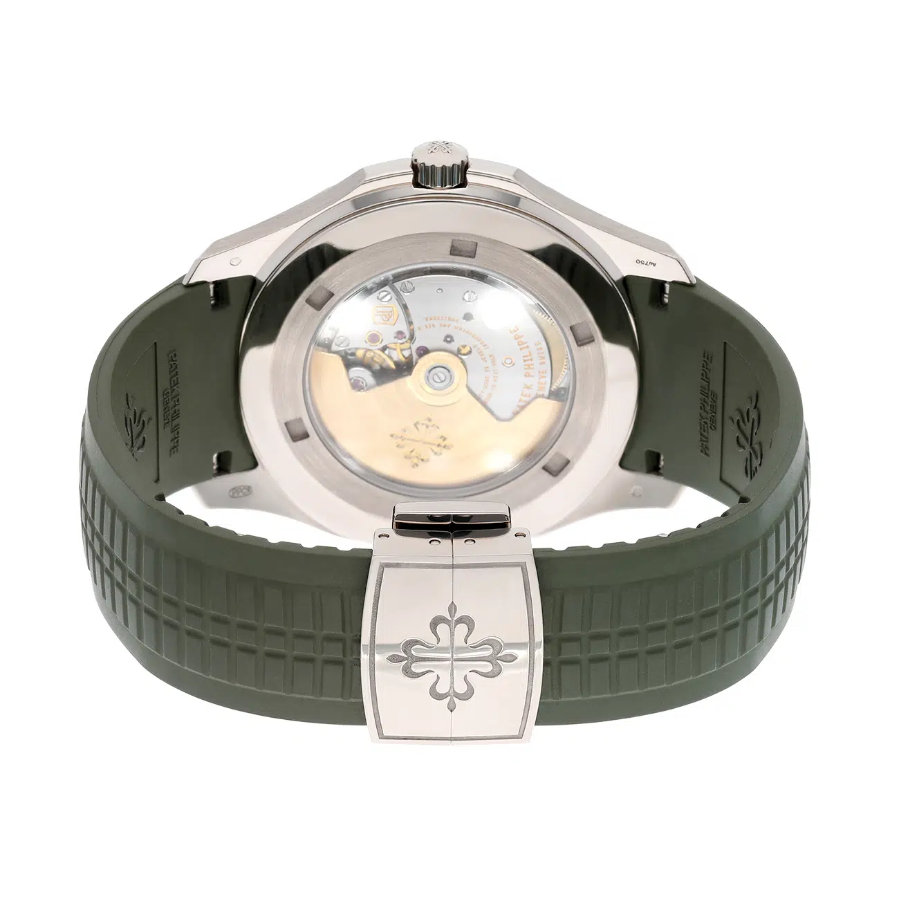 Patek Philippe Aquanaut 5168G-010 Khaki green embossed Dial White Gold Watch – image 8