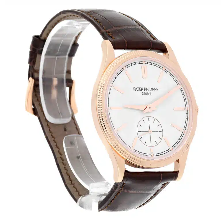 Patek Philippe Calatrava 6119R-001 Silvery Grained Dial Rose Gold Watch – image 4