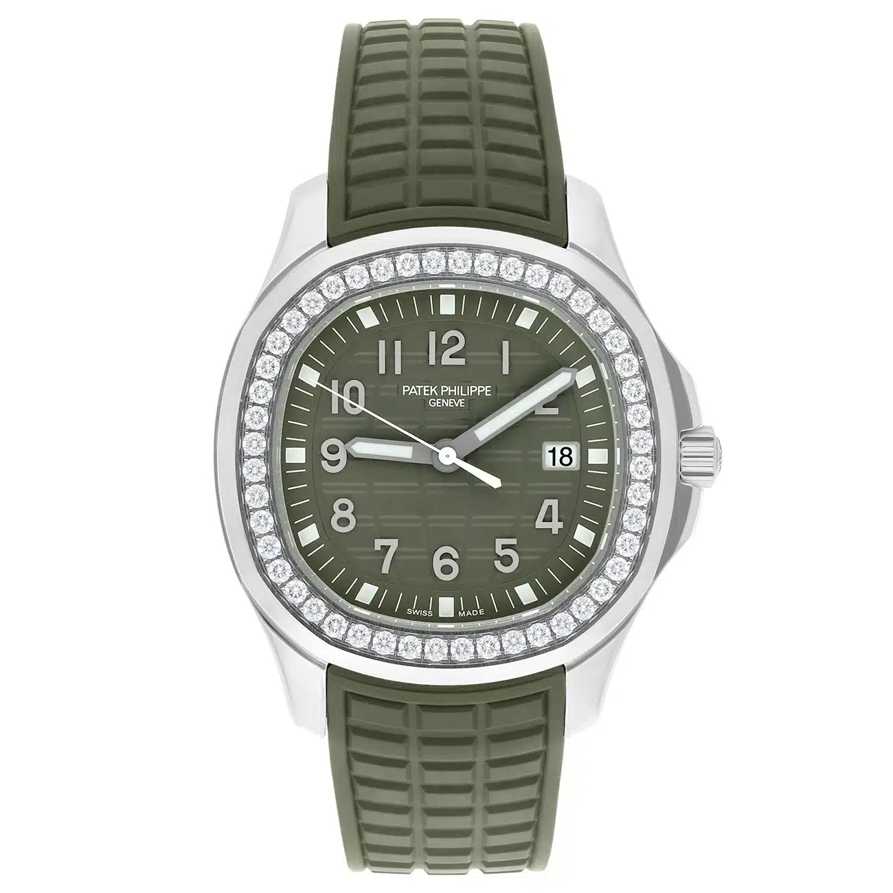 Patek Philippe Aquanaut 5267/200A stainless steel watch, dial detail