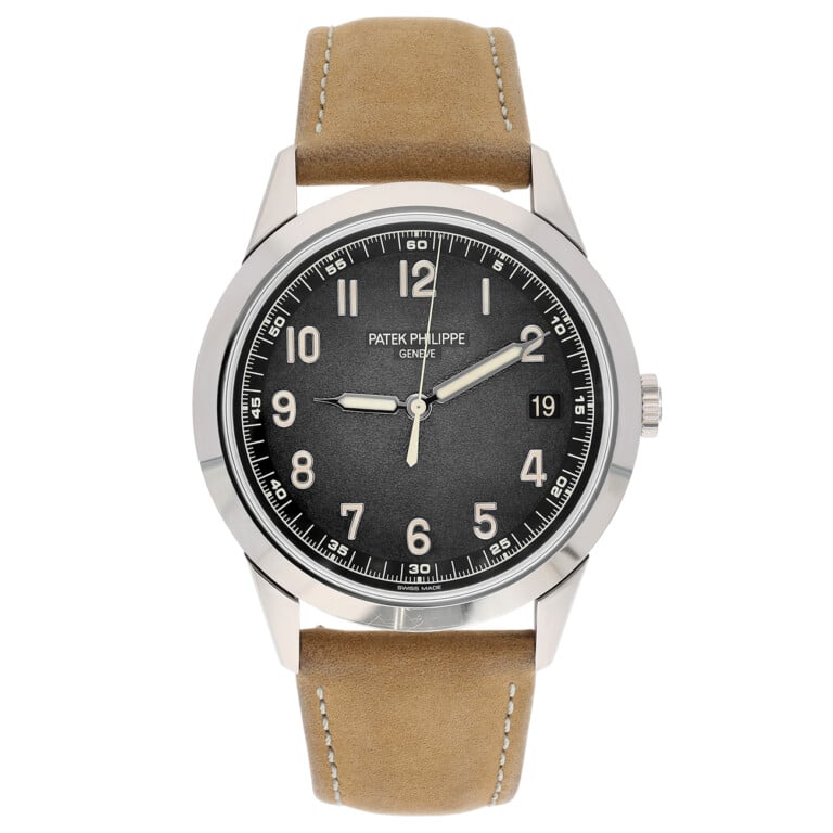 Patek Philippe Calatrava 5226G-001 Textured charcoal gray Dial White Gold