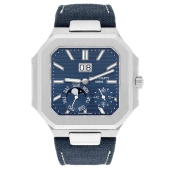 Patek Philippe Cubitus 5822P platinum watch, dial detail
