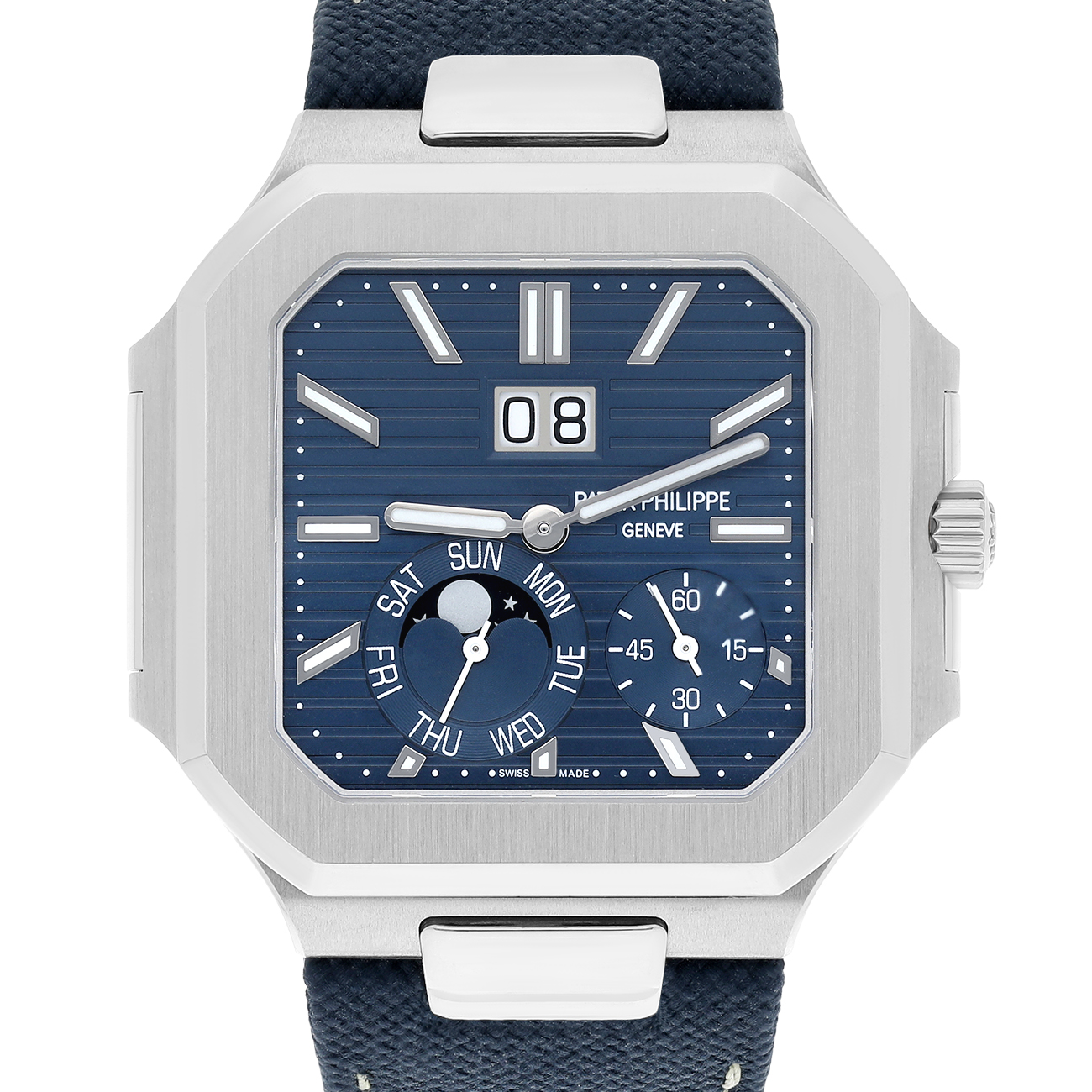 Patek Philippe Cubitus 5822P-001 Blue Dial Platinum Watch - 2024