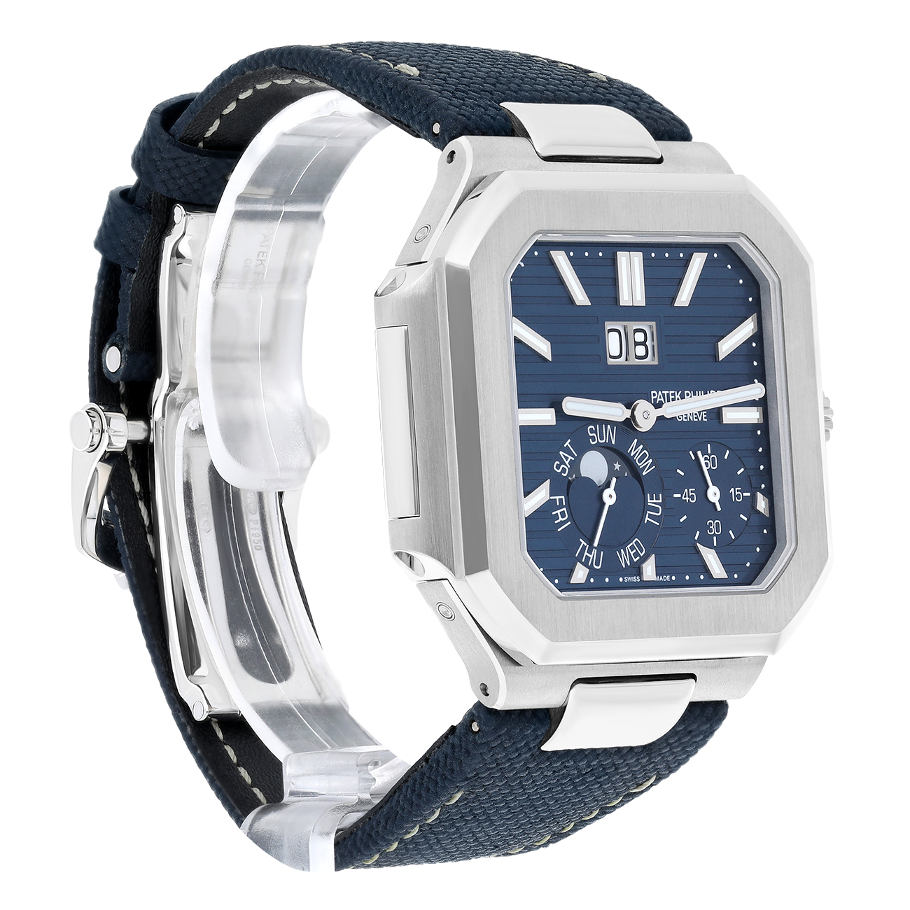 Patek Philippe Cubitus 5822P-001 Blue Dial Platinum Watch - 2024