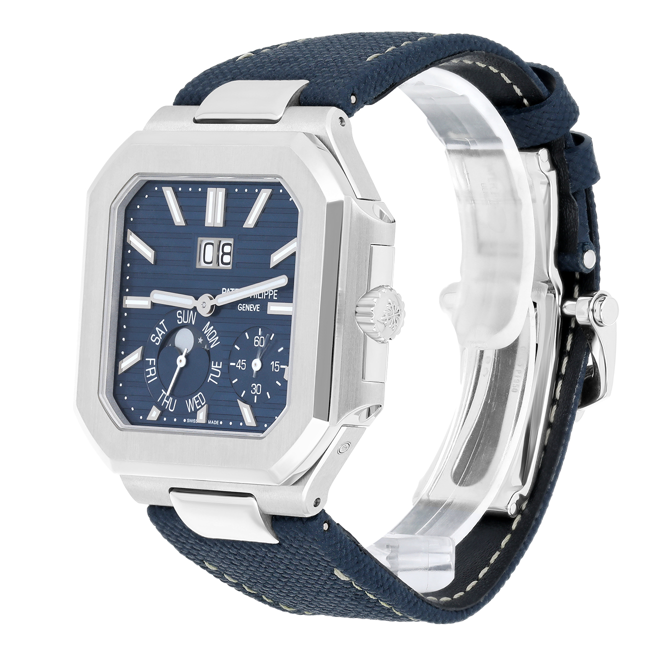 Patek Philippe Cubitus 5822P-001 Blue Dial Platinum Watch - 2024