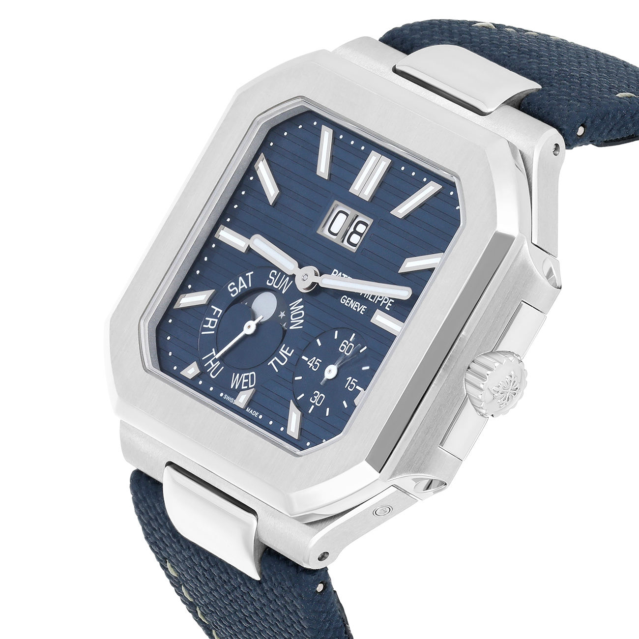 Patek Philippe Cubitus 5822P-001 Blue Dial Platinum Watch - 2024