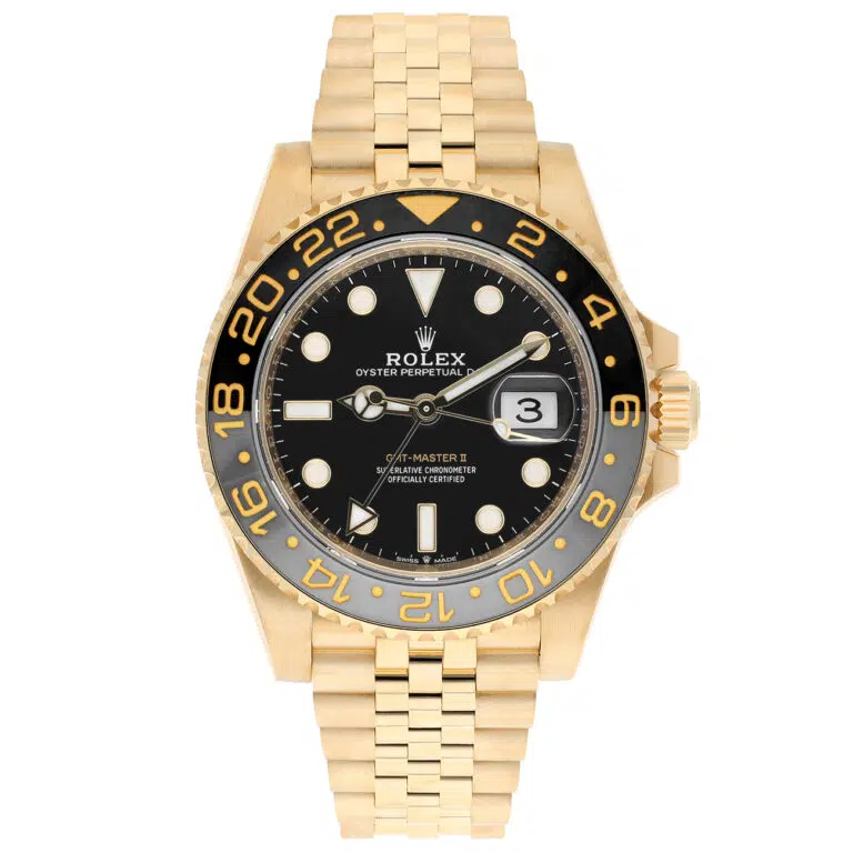 Rolex GMT-Master II 126718GRNR yellow gold watch, Jubilee bracelet