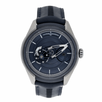 Ulysse Nardin 2303-270/03 Freak X Ti Blue Dial Lather Strap Watch