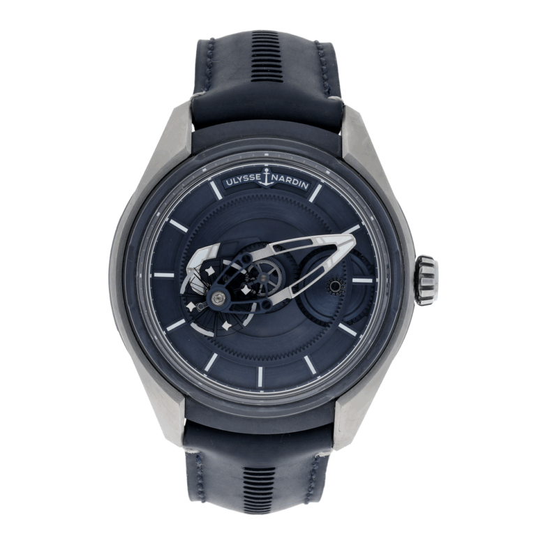 Ulysse Nardin 2303-270/03 Freak X Ti Blue Dial Lather Strap Watch