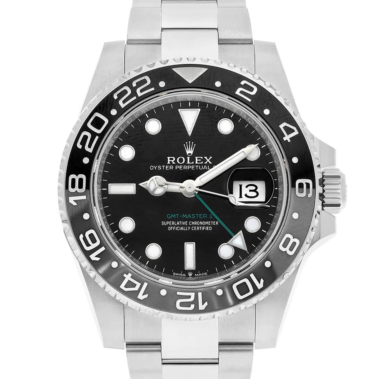Rolex GMT-Master II 40mm 126710GRNR-0004 Black Dial Oyster Stainless Steel Watch – image 3