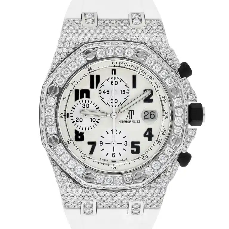 Audemars Piguet Royal Oak Offshore Chronograph 25940SK.OO.D002CA.02 43mm White Dial Diamond Case Watch – image 2