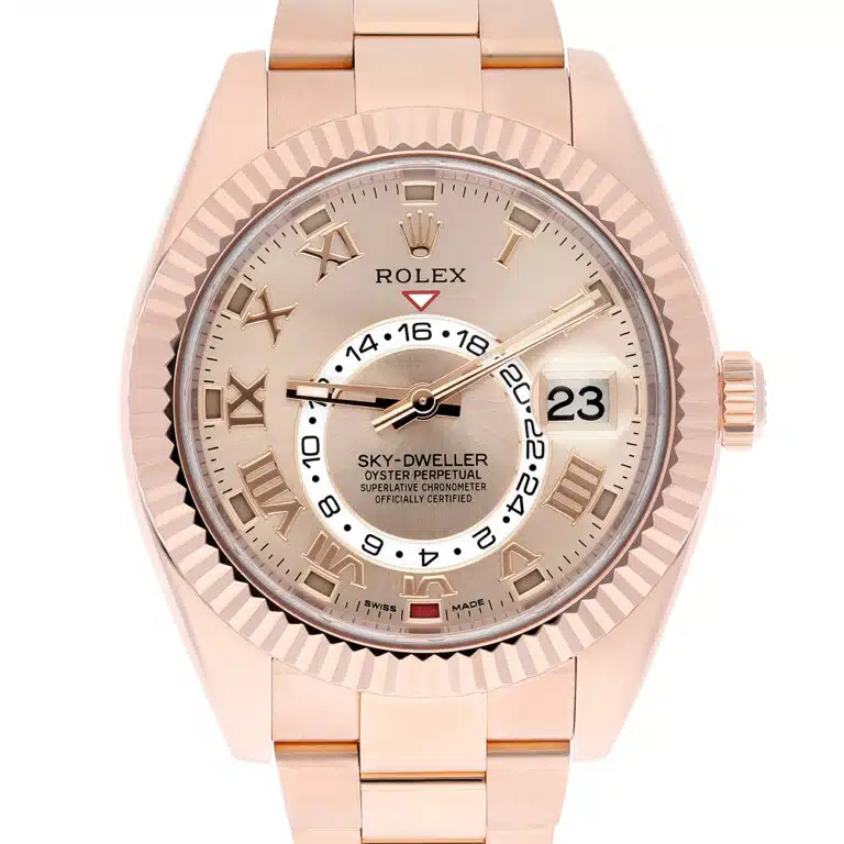 Rolex Sky-Dweller 326935 42mm Sundust Roman Dial Oyster Rose Gold Watch 2018 – image 2