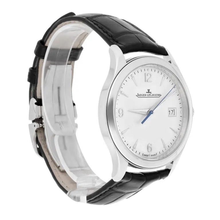 Jaeger-LeCoultre Master Control Date 176.8.40.S Q1548420 Silver Dial New Leather Strap Stainless Steel Watch – image 3
