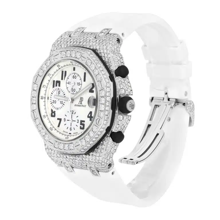 Audemars Piguet Royal Oak Offshore Chronograph 25940SK.OO.D002CA.02 43mm White Dial Diamond Case Watch – image 5