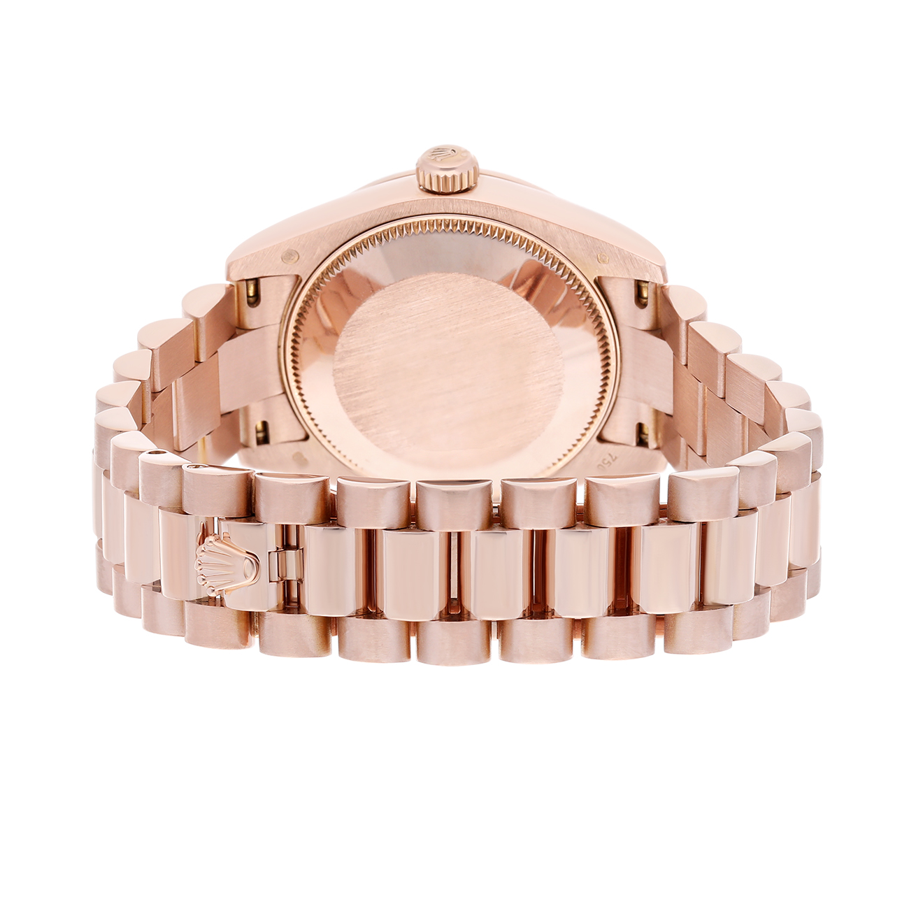 Rolex Datejust 31mm 178275F Fluted Bezel Pink Computer Dial President Rose Gold Watch