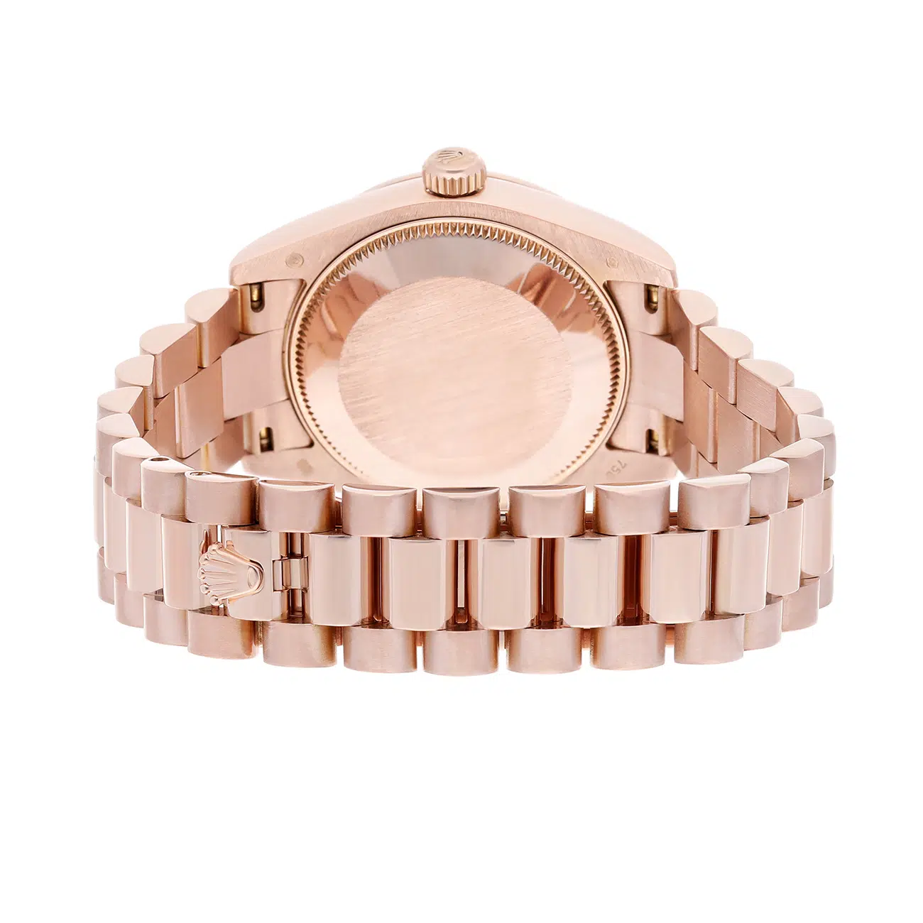 Rolex Datejust 31mm 178275F Fluted Bezel Pink Jubilee Motif Dial President Rose Gold Watch – image 7
