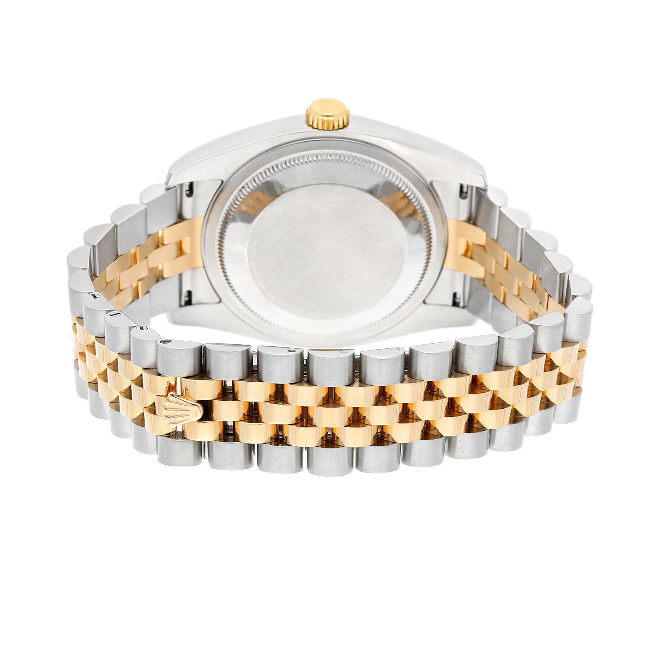 Rolex Datejust 36mm 116233 Fluted Bezel Black Computer Diamond Dial Two Tone Watch