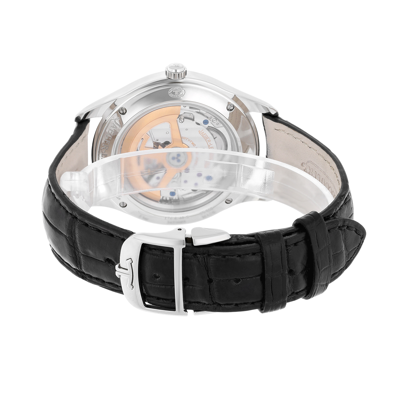 Jaeger-LeCoultre Master Control Date 176.8.40.S Q1548420 Silver Dial New Leather Strap Stainless Steel Watch