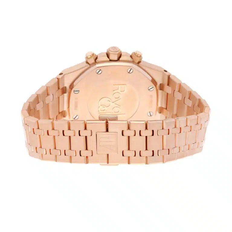 Audemars Piguet Royal Oak 26320OR.OO.1220OR.01 Black Chronograph Dial Rose Gold Black Mens Watch – image 7