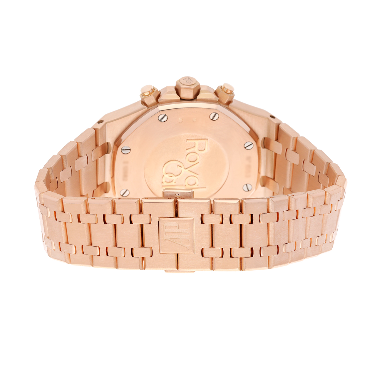 Audemars Piguet Royal Oak 26320OR.OO.1220OR.01 Black Chronograph Dial Rose Gold Black Mens Watch