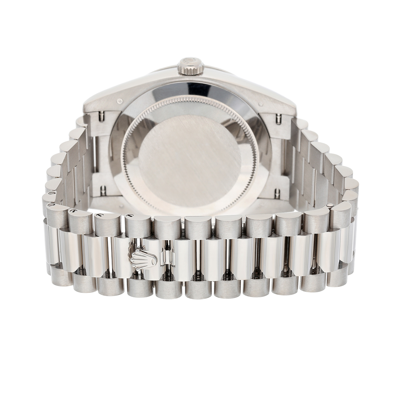 Rolex Day-Date 228349RBR-0036 40mm Diamond Paved Dial President Bracelet 18 kt white gold Watch
