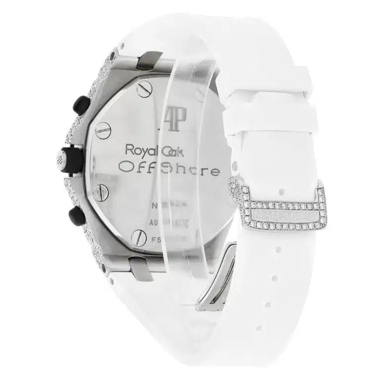 Audemars Piguet Royal Oak Offshore Chronograph 25940SK.OO.D002CA.02 43mm White Dial Diamond Case Watch – image 8