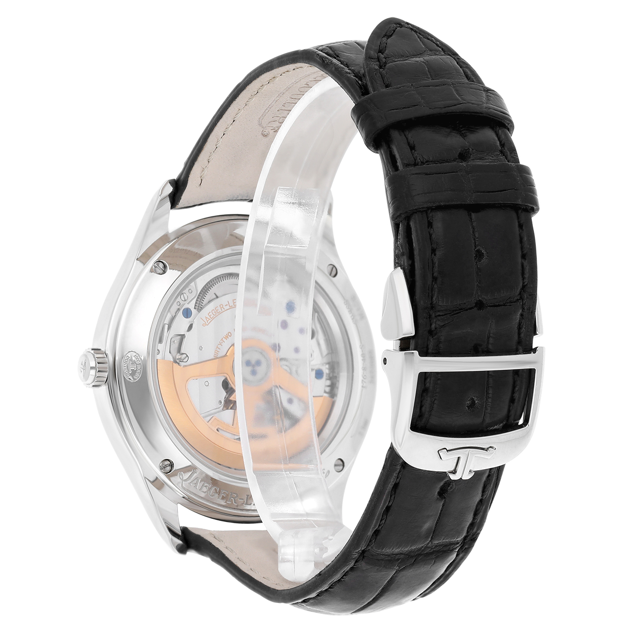 Jaeger-LeCoultre Master Control Date 176.8.40.S Q1548420 Silver Dial New Leather Strap Stainless Steel Watch