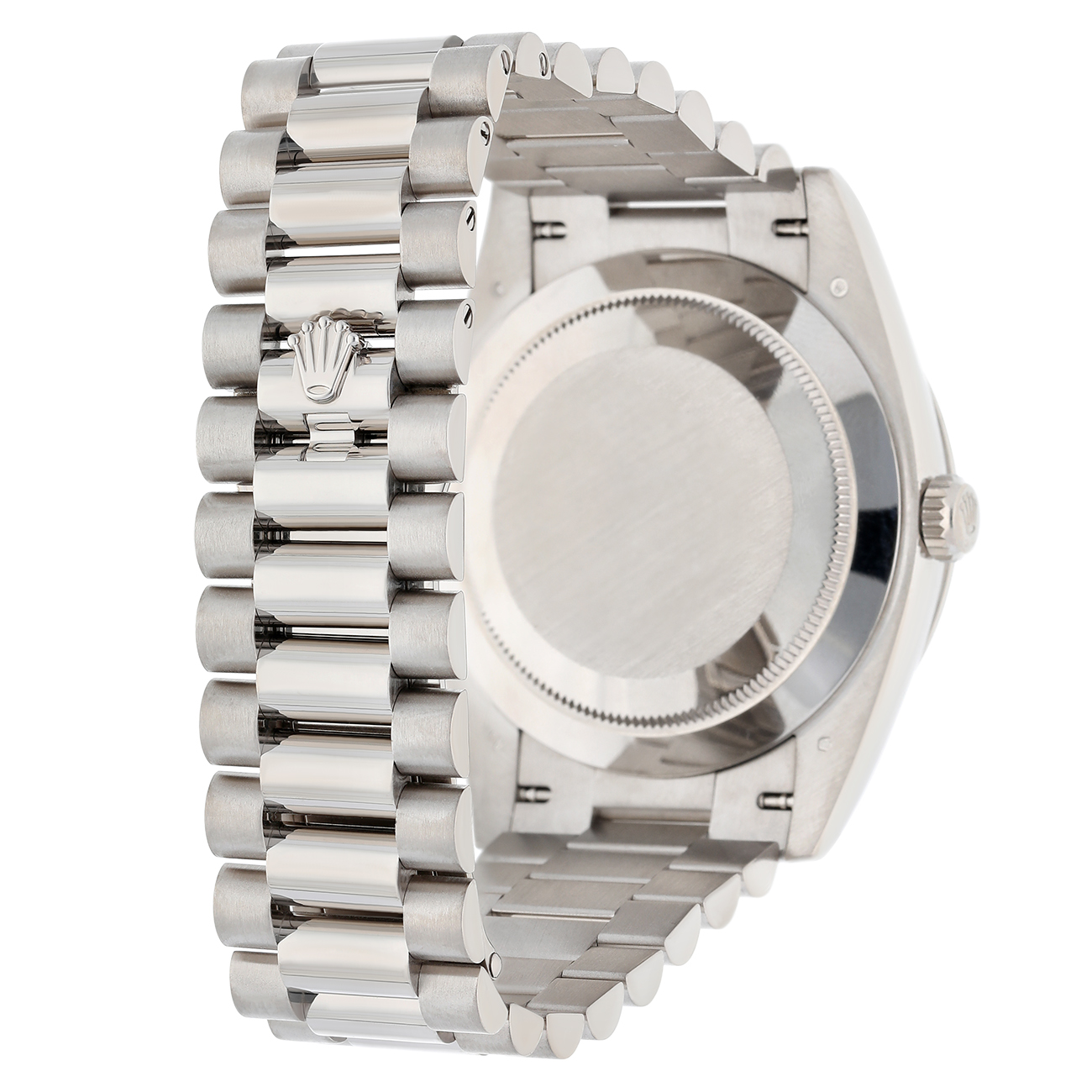 Rolex Day-Date 228349RBR-0036 40mm Diamond Paved Dial President Bracelet 18 kt white gold Watch