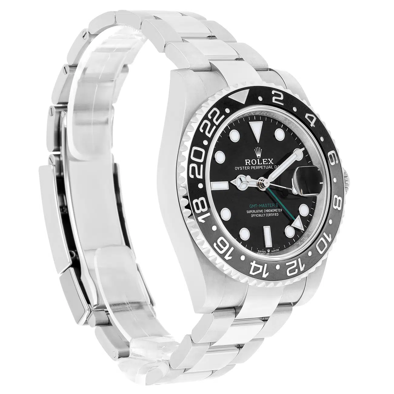 Rolex GMT-Master II 40mm 126710GRNR-0004 Black Dial Oyster Stainless Steel Watch – image 4