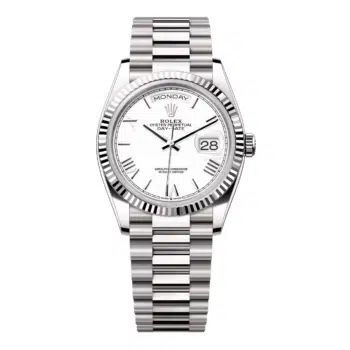 Rolex Day-Date 36mm 128239-0059 White Gold Watch White Dial 2024