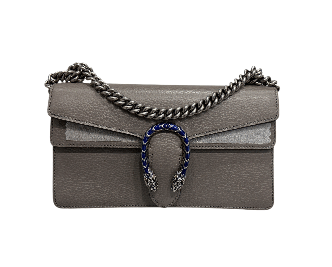 Gucci Grey Dollar Calfskin Enamel Dionsysus