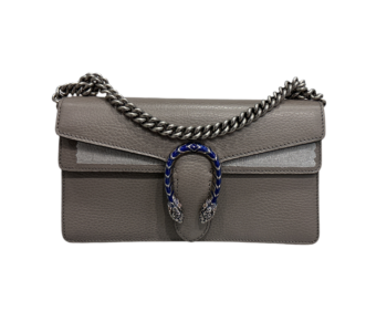 Gucci Grey Dollar Calfskin Enamel Dionsysus