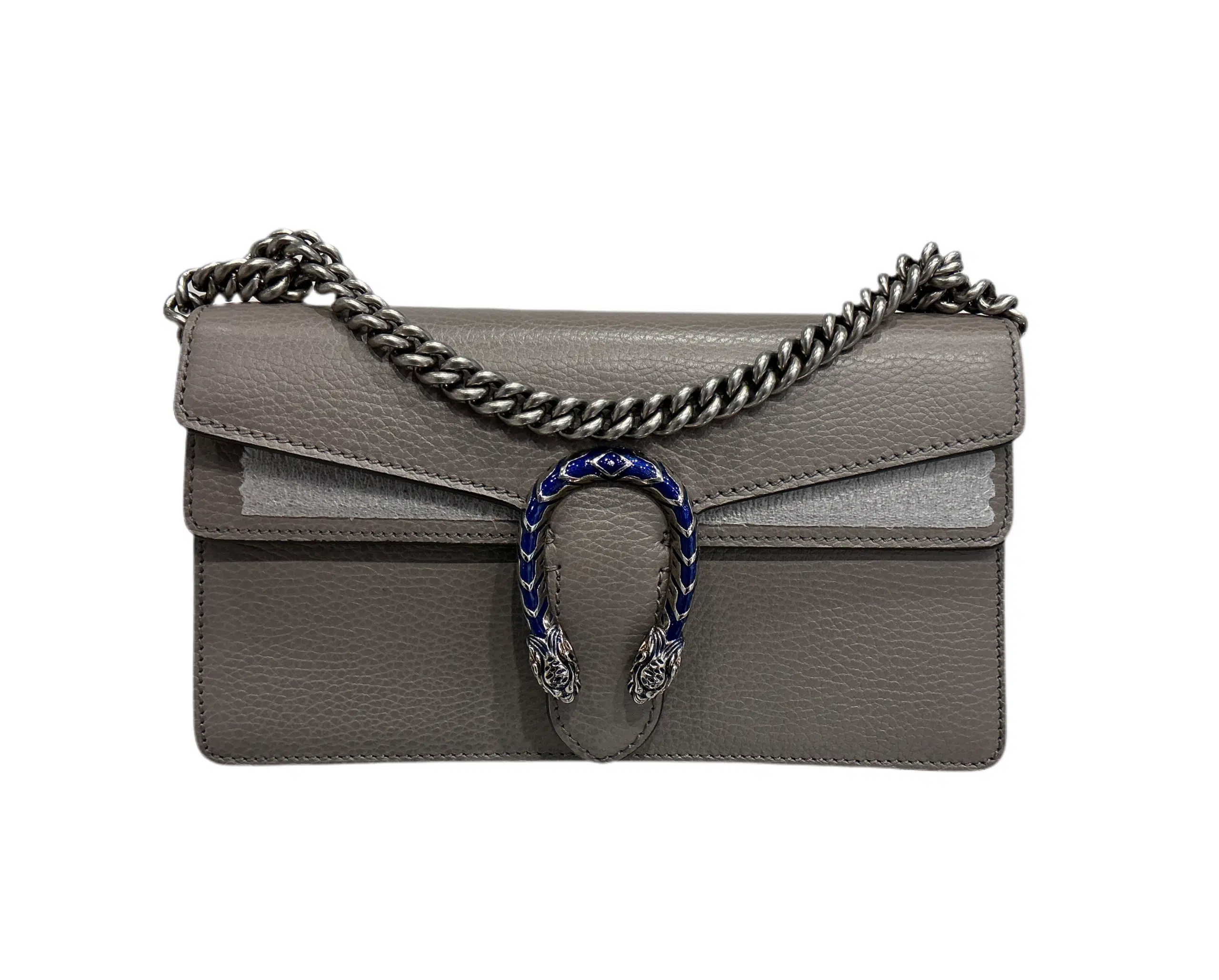 Gucci Grey Dollar Calfskin Enamel Dionsysus