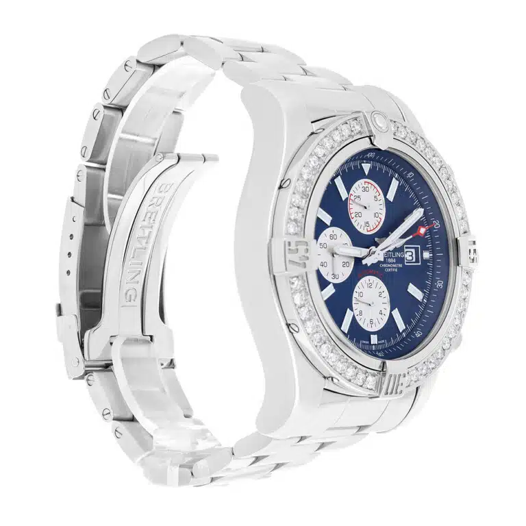 Breitling Breitling Super Avenger II A13371111C1A1 Blue Dial Diamond Bezel Stainless Steel Watch – image 3