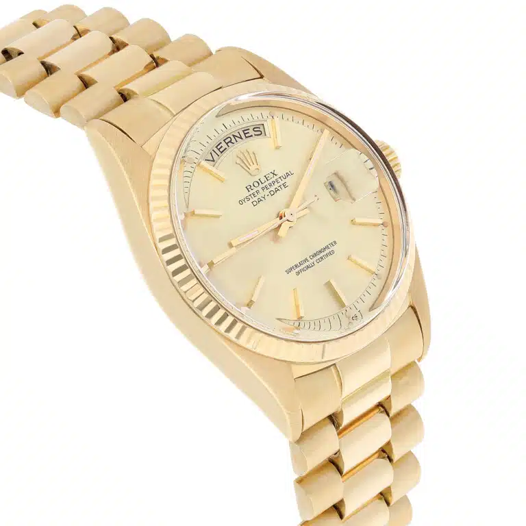 Rolex Day-Date “Spanish” 1803 36mm Champagne Dial With President Yellow Gold Bracelet Watch – image 4