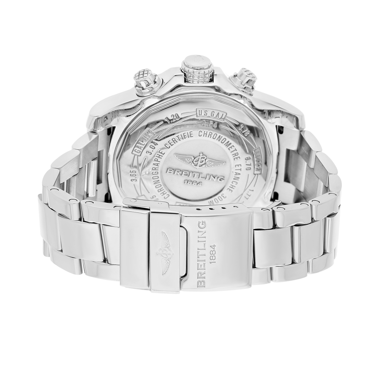 Breitling Breitling Super Avenger II A13371111C1A1 Blue Dial Diamond Bezel Stainless Steel Watch