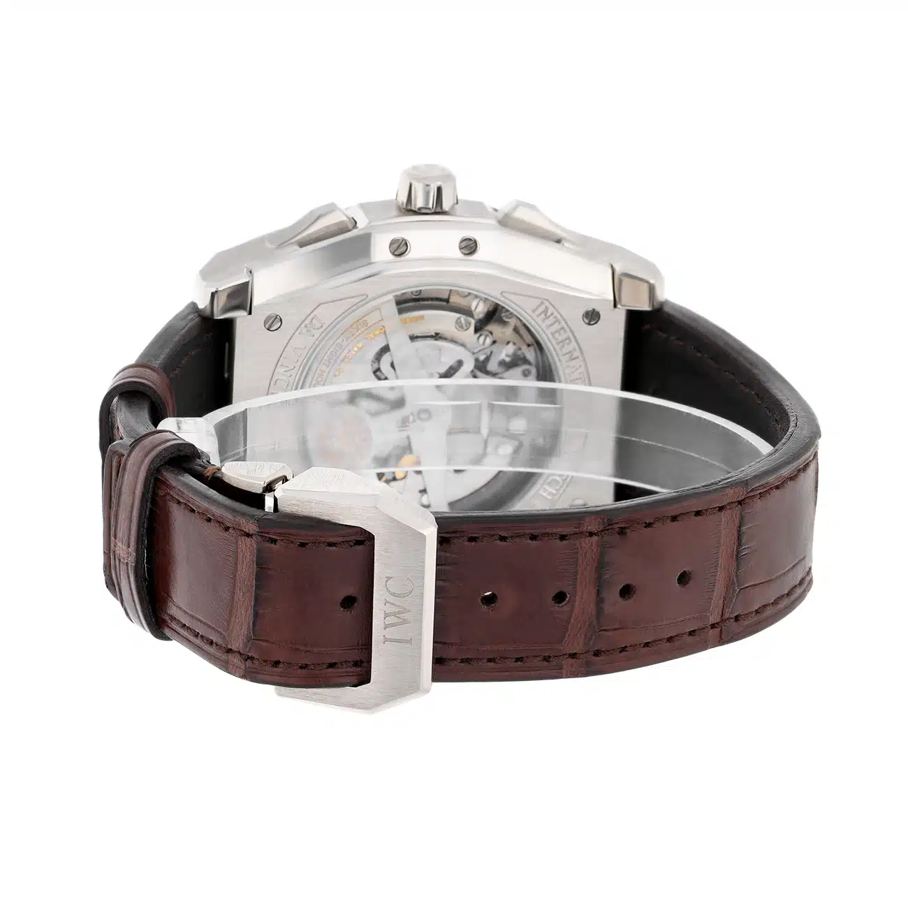 IWC Da Vinci  IW3764-01 43.10mm Chronograph Grey Dial Leather Strap White Gold Watch - 2008 – image 7