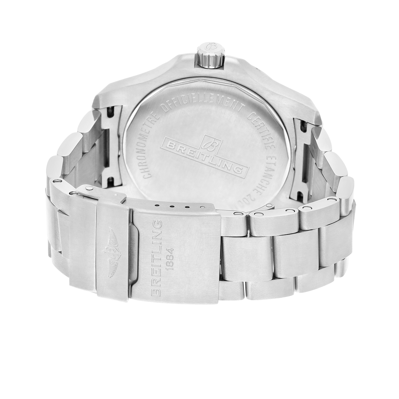 Breitling Chronomat Colt A17388101C1A1 Blue Dial Diamond Bezel Stainless Steel Watch