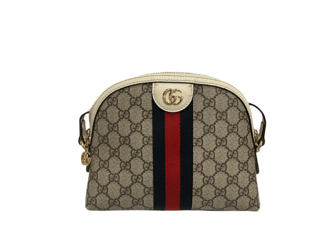 Gucci - GG Supreme Ophidia Small Round Top Shoulder Bag
