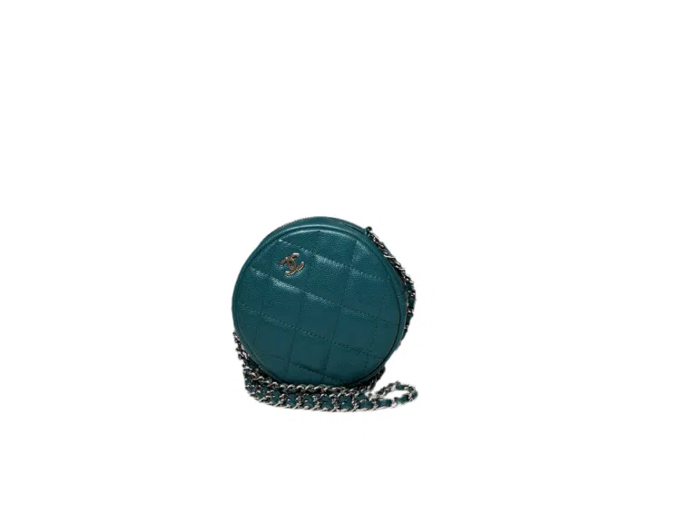 Chanel Quilted Round Clutch